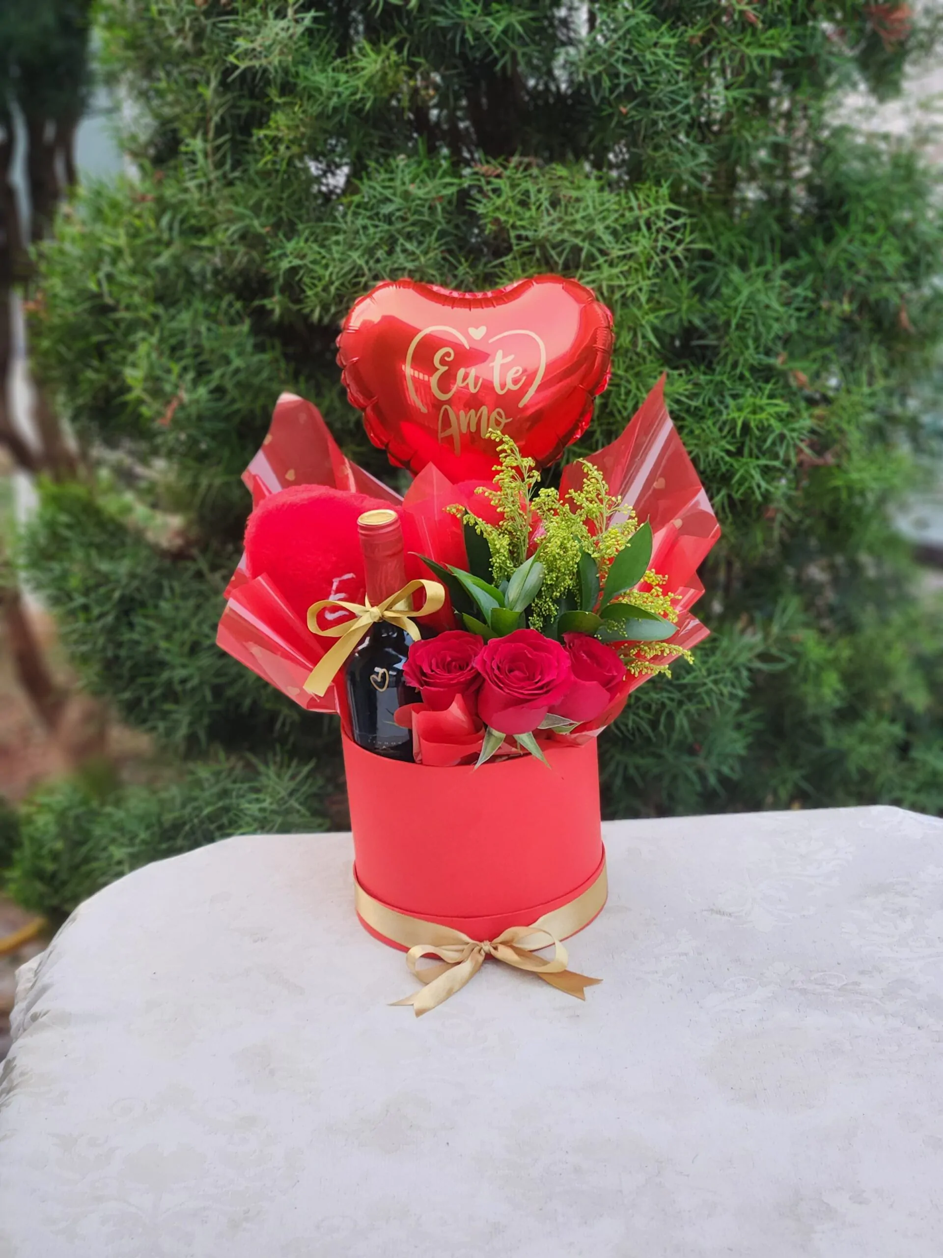 Box Com Vinho Romântica - Imagem 1